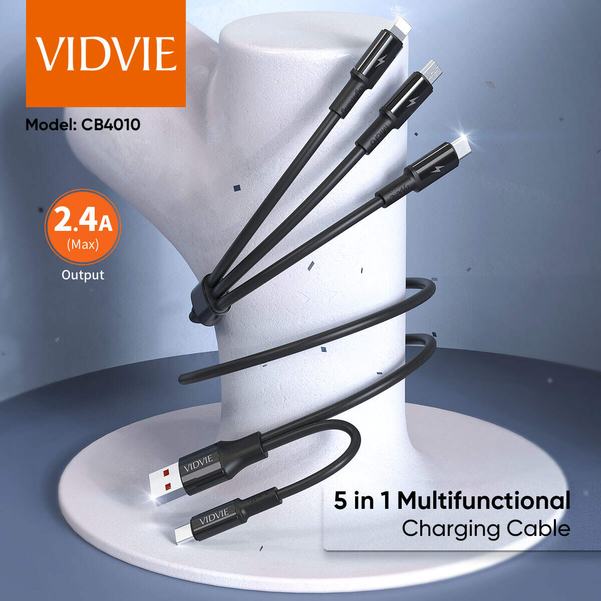 COMFORTABLE LIFE VIDVIE CABLE USB A V8
