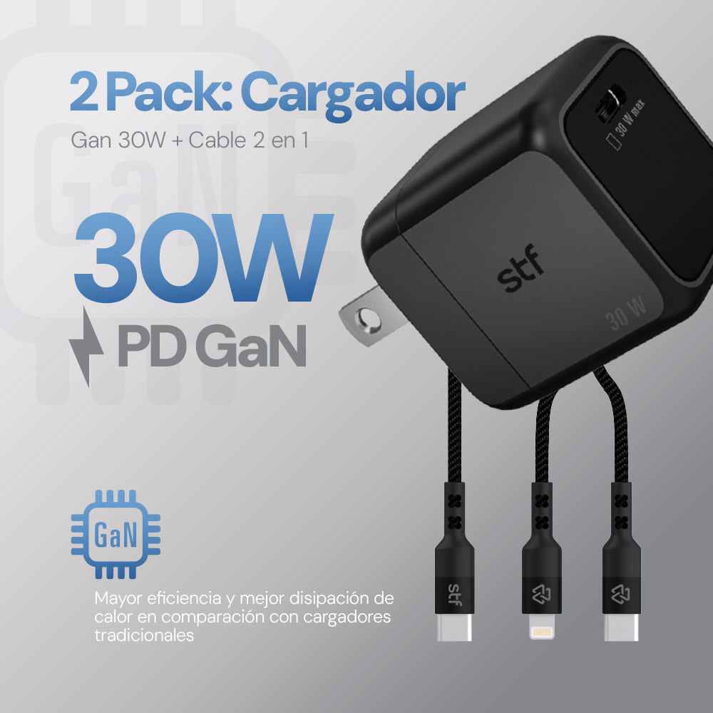 SINGLE TYPE-C GAN CHARGER 30W CARGADOR C-LIGHTNIG