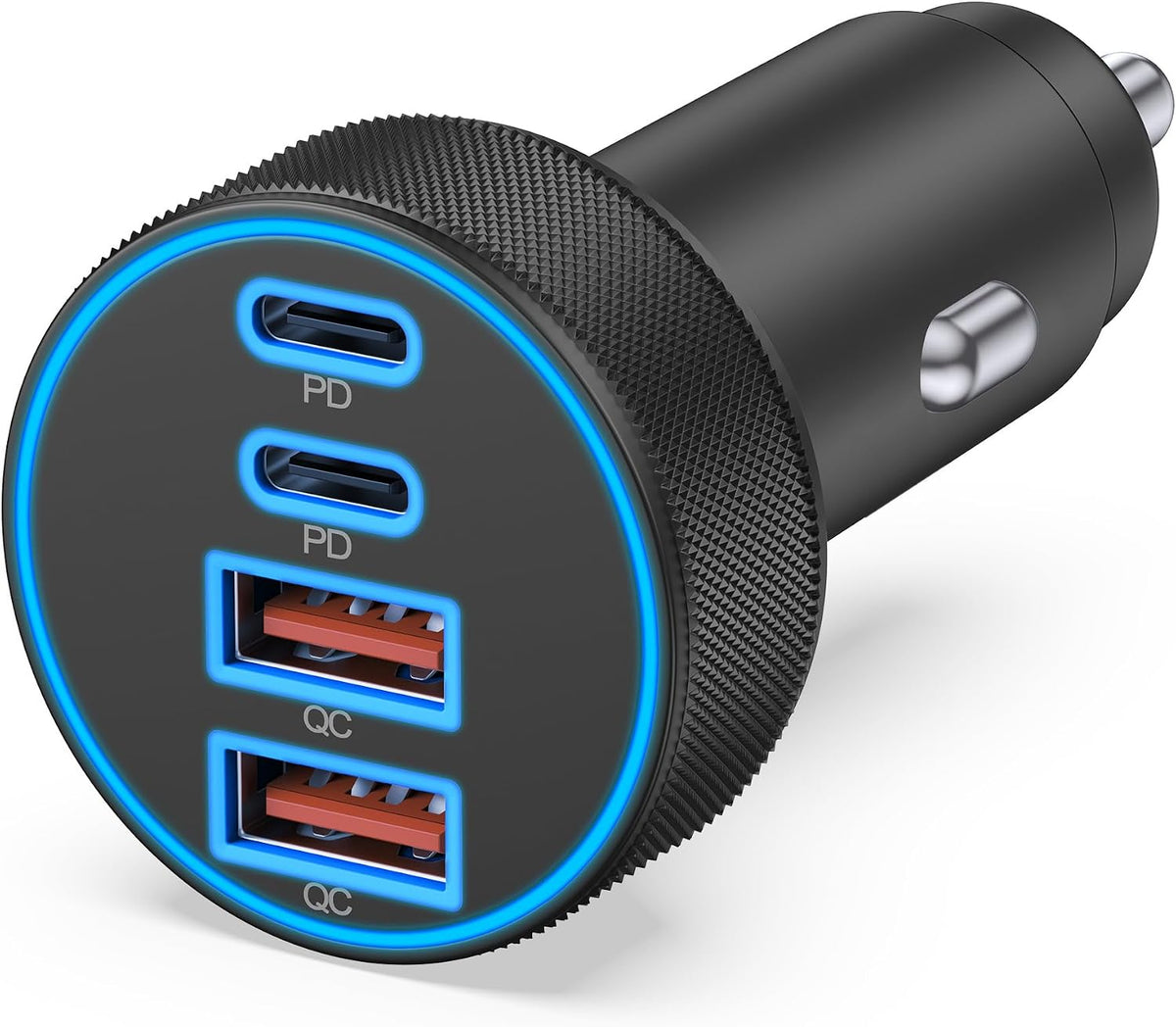 MULTIFUNCIONAL USB EXPANSION CAR CHARGER 4 PUERTOS 60W
