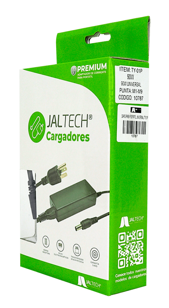 JALTECH PREMIUM CARGADOR UNIVERSAL 15V-20V6A