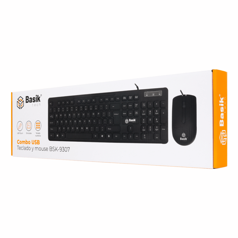 COMBO USB TECLADO Y MOUSE BSK-9307