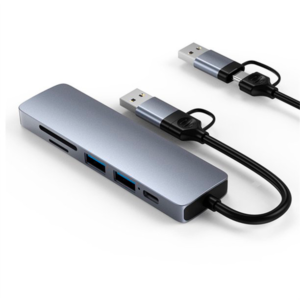 HUB USB A TIPO C DUAL 6 EN 1