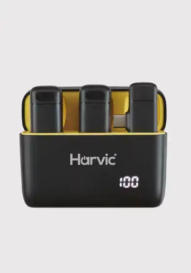 MICROFONO HARVIC CON CAJA DE CARGA