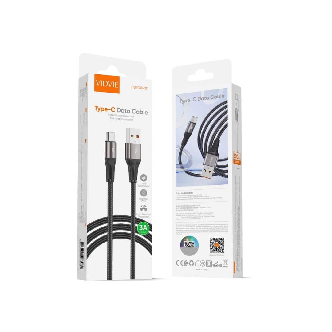 TYPE C DATA CABLE USB-C 300CM 3.A