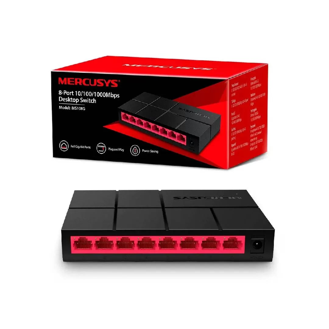 SWITCH DE 8 PUERTOS 10/100/1000 MERCUSYS