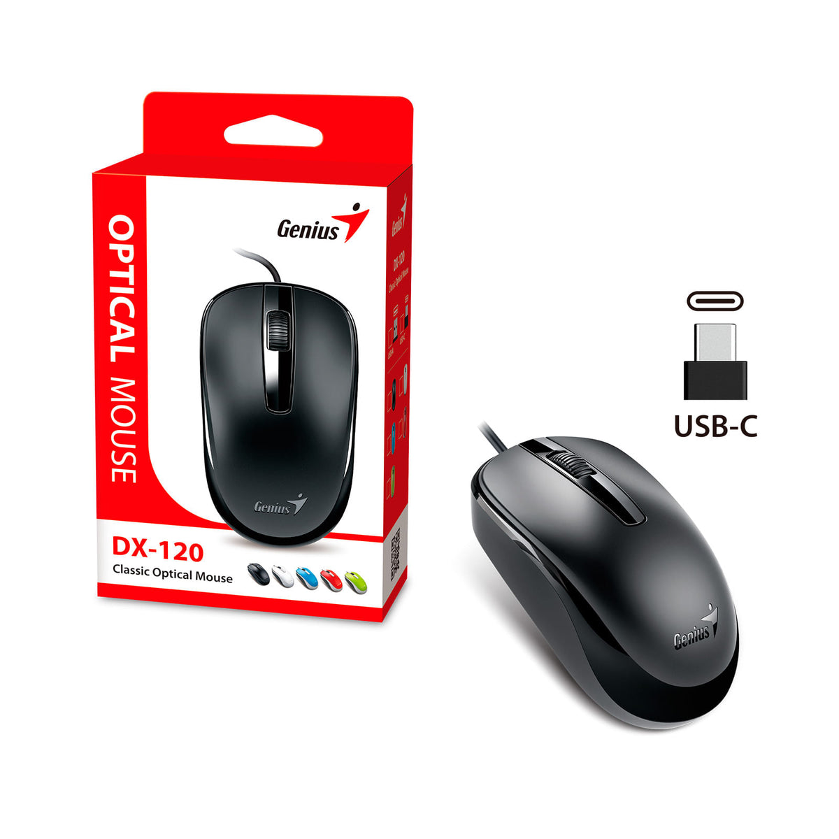 MOUSE GENIUS ALAMBRICO DX-120