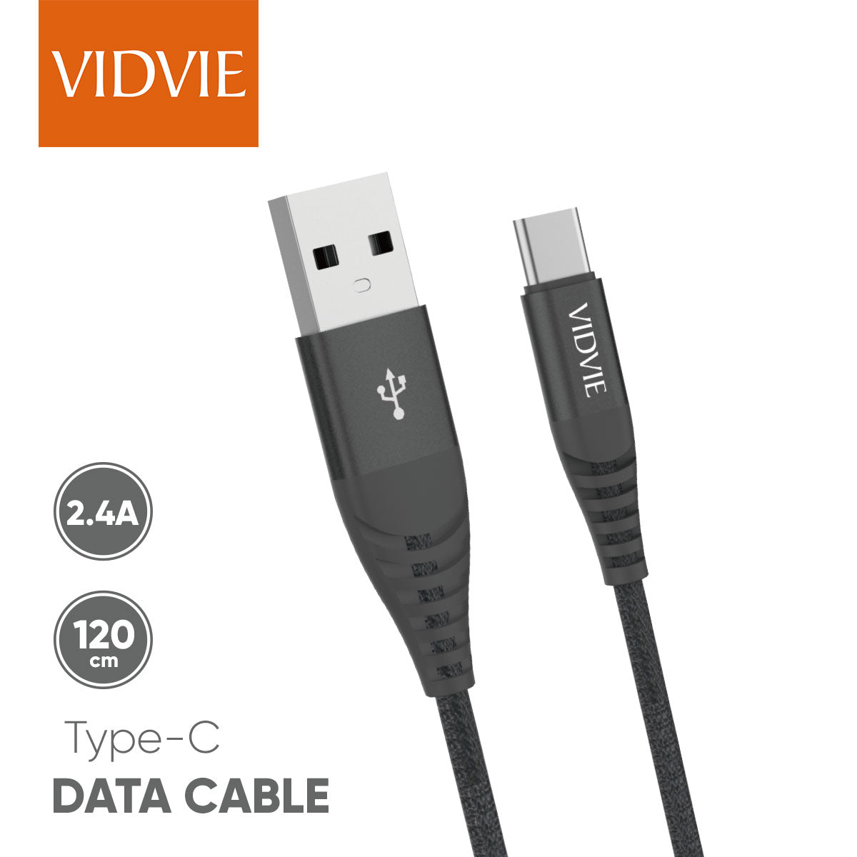 VIDVIE CABLE TIPO C 2.4A