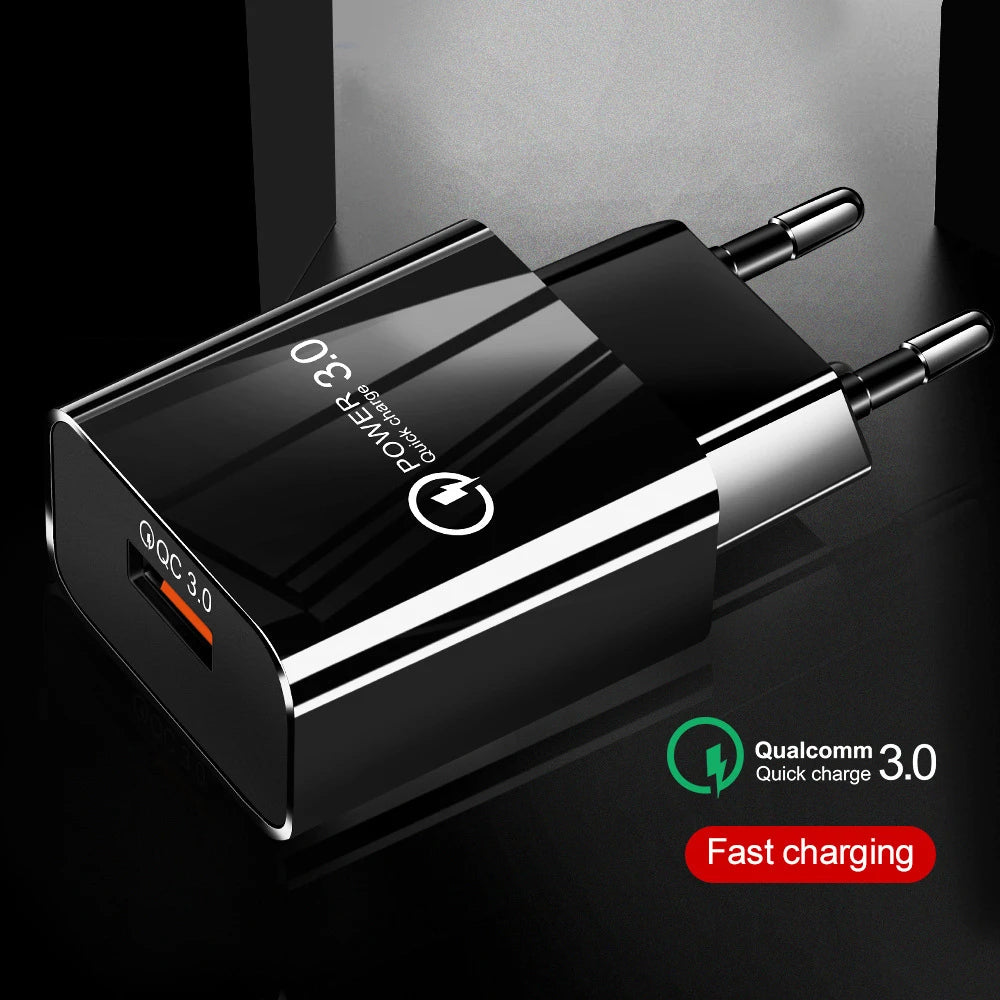 CARGADOR PARA IPHONE QC 3.0 FAST CHARGER 18W