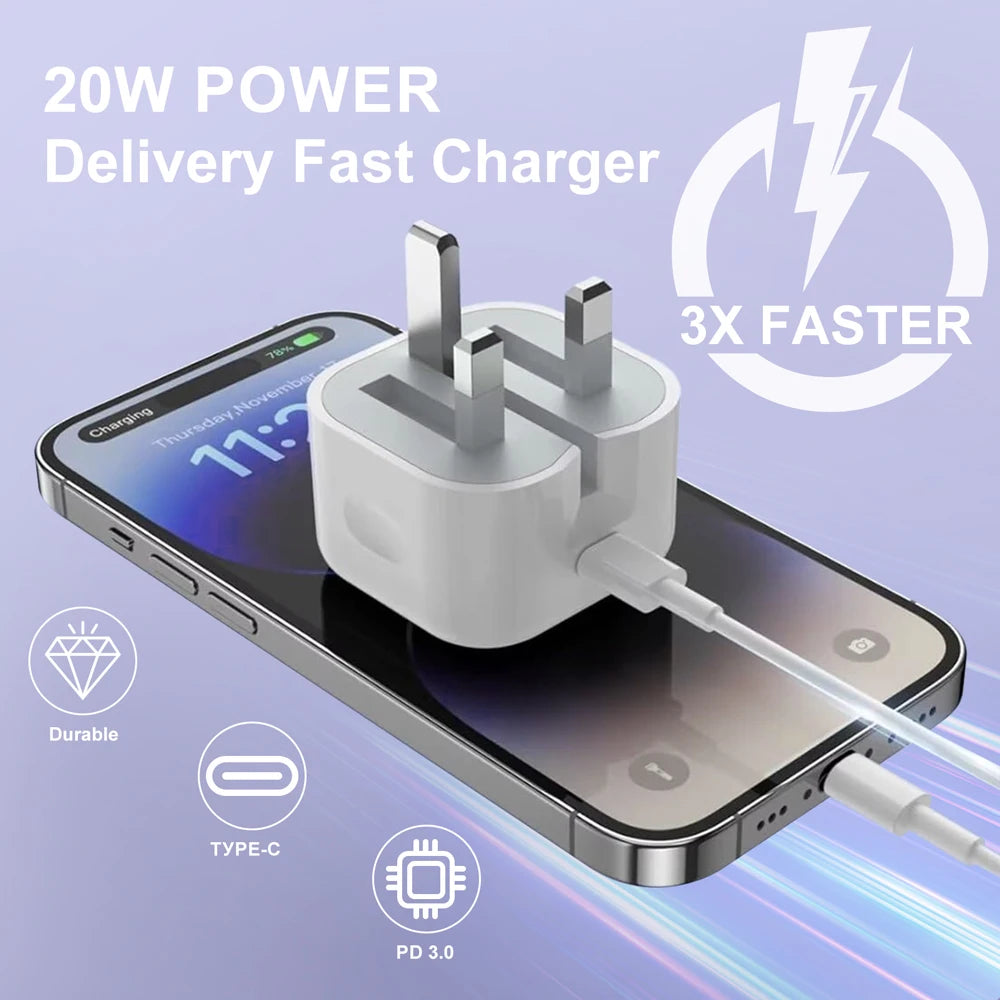 PD FAST CHARGER 20W IPHONE
