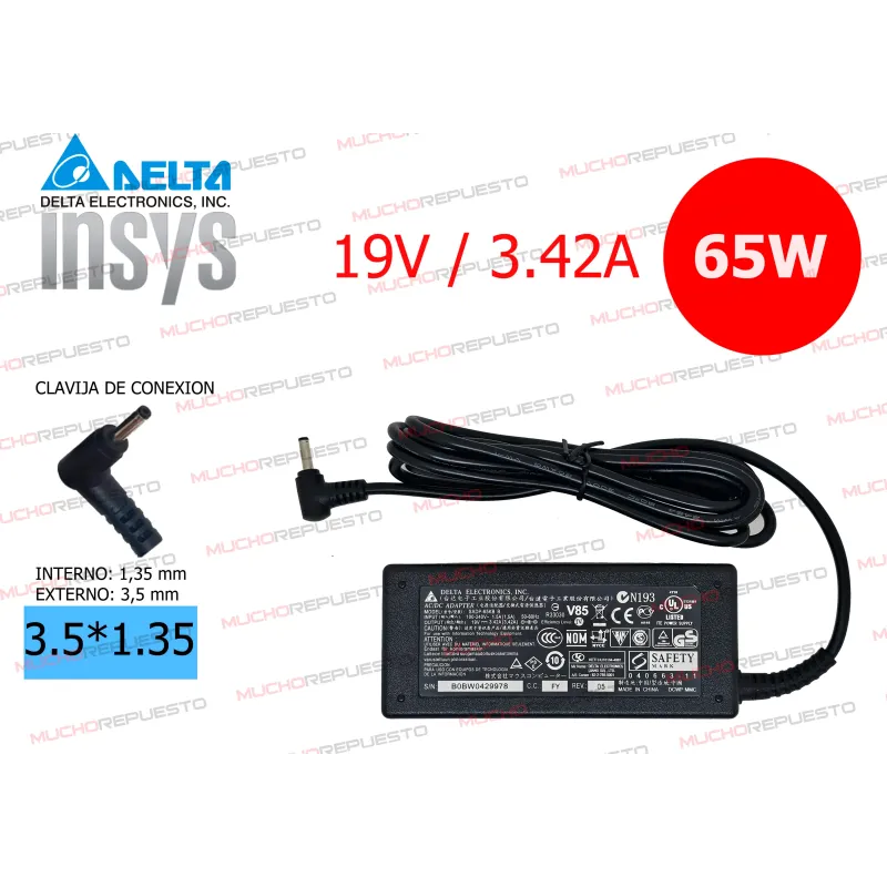 CARG PARA HACER 19V-3.42A 65W