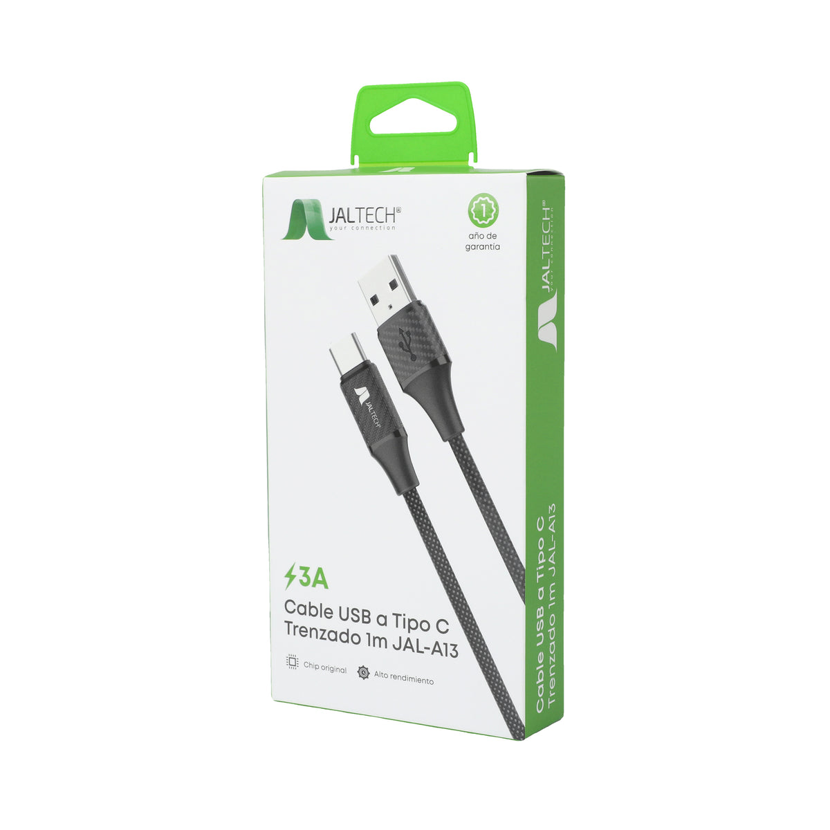 CABLE USB A TIPO C TRENZADO 1M JAL A13