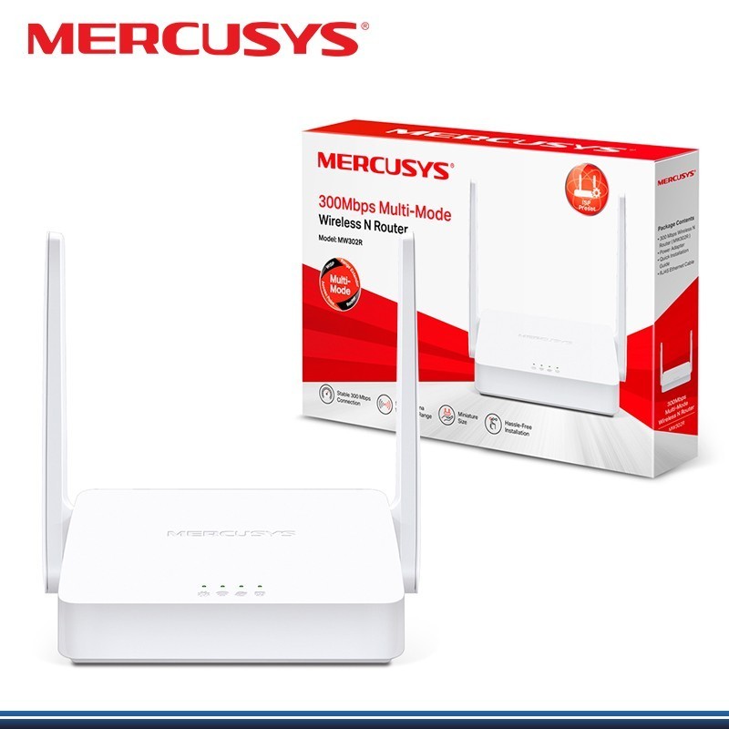 ROUTER INALAMBRICO MULTIMODO 2 ANTENAS N300 MBPS MERCUSYS